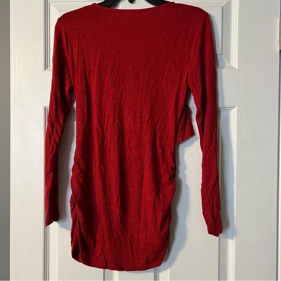 Red Maternity Sweater - Picture 2 of 4